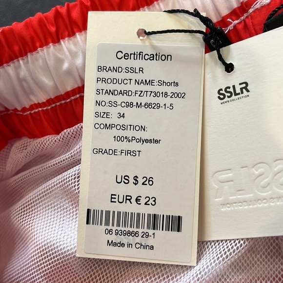 SSLR men’s collection, eagle flag swim trunks, 34, 38, new with tags - Picture 9 of 10